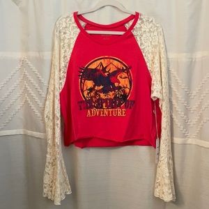 Lace Bell sleeve top